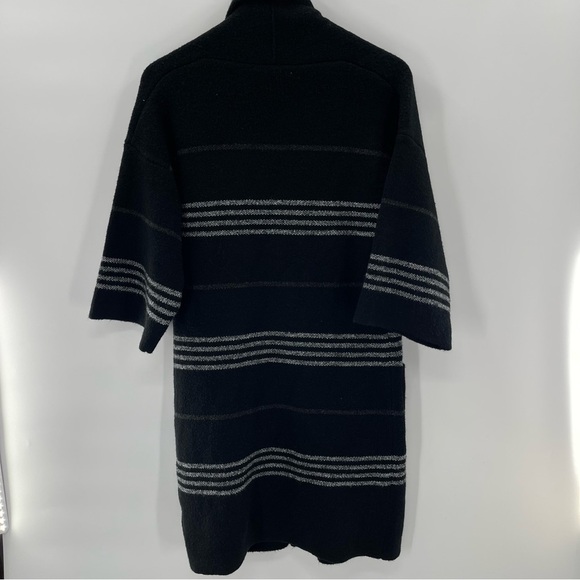 Lovestitch × Evereve Kristen Stripe Black Blanket Cardigan Size Small - Picture 6 of 10